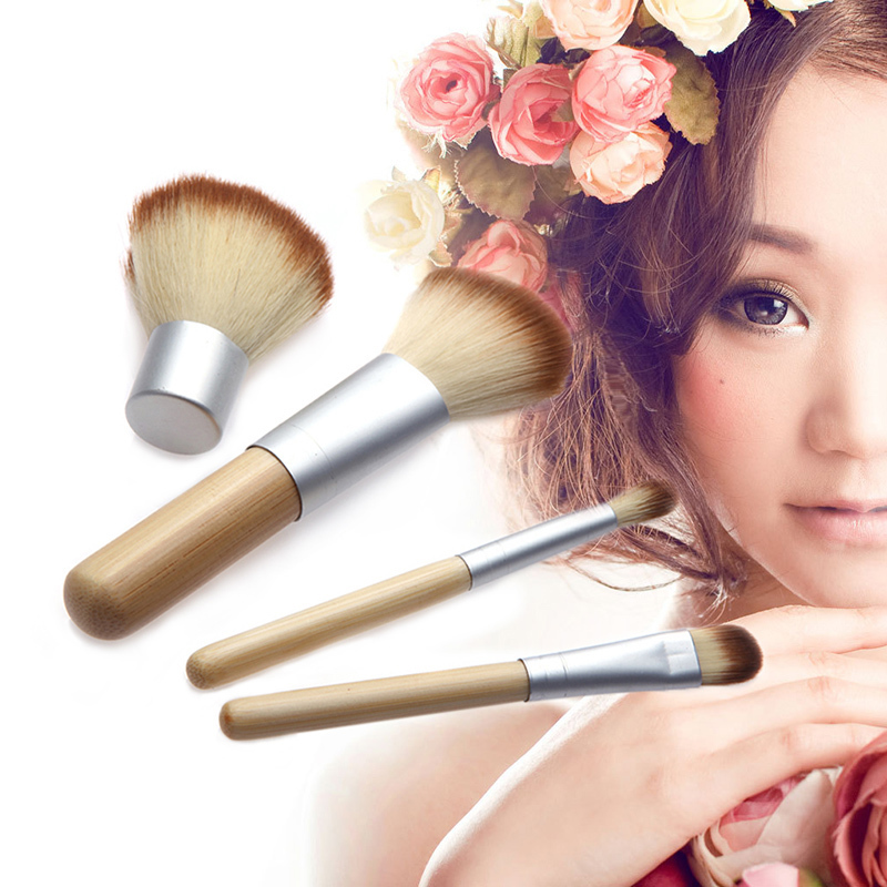 5pcs set Hot Selling New Bamboo Makeup Brush Set Make Up Brushes Tools M01112