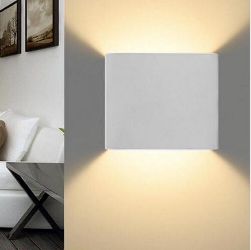 3W Led Indoor Wall Lamp Surface Mounted Cube Led Wall Light White/Black Up And Down Wall Light ...