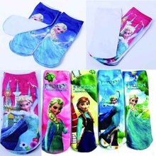  Children unisex Frozen Elsa Anna Socks Cartoon Kid Sport Hosiery Baby Girl Boy Sock