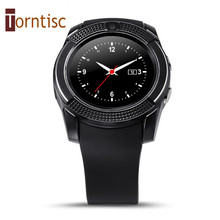 V8 Smart Watch Clock With Sim TF Card Slot Bluetooth Connectivity for Apple iPhone Android Phone Smartwatch Watch