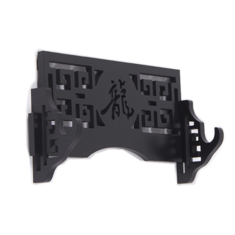 Wall Mount Classical Hollow Out Chinese Character Dargon Katana Samurai Sword Holder Stand Bracket Hanger