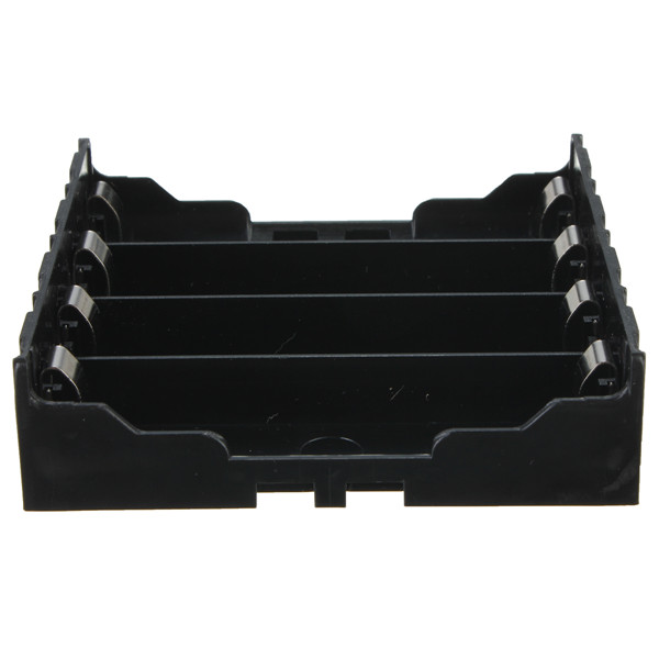 High quality ABS DIY Black Storage Box Holder Case For 4 x 18650 3 7V Rechargeable