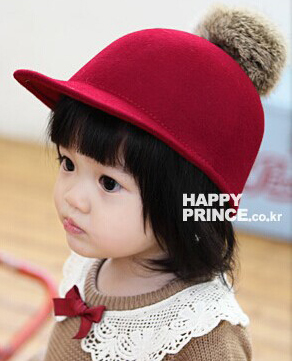 Best Gift For Kid! Fashion Wool Bucket Hat Baby Fe...