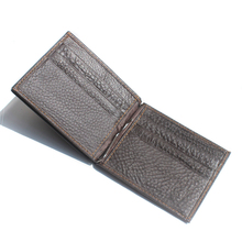 Luxury Brand Men Money Clip 100 Genuine Cow Leather Wallet Mens clip for money Black clamp