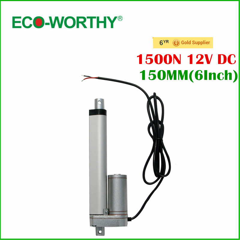 150mm/6 inches Solar Tracker Stroke Electric Linear Actuator 12V DC 150KG Load 5.7mm/sec Seed Mini Linear Tubular motor motion 150mm/6 inches Solar Tracker Stroke Electric Linear Actuator 12V DC 150KG Load 5.7mm/sec Seed Mini Linear Tubular motor motion