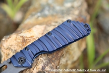 2015 NEW High quality Strider D2 steel blade TC4 titanium handle folding knife tactical survival camping