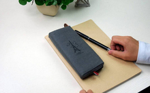 Retro Canvas Paris Pencil Pen Case Cosmetic Makeup Coin Pouch Zipper Bag Purse