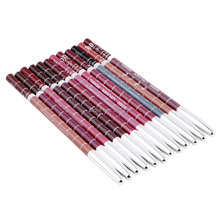 Professional Lipliner pencil Waterproof wooden blend Lip Liner Pencil 15CM 12 Colors Per Set Hot 2015