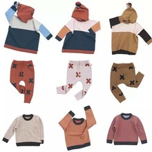 BBK New Sale ! Tiny cottons children sweater girl Plaid stripes Hedging knit sweater boys kids Pull Garcon Cardigan Sweater coat