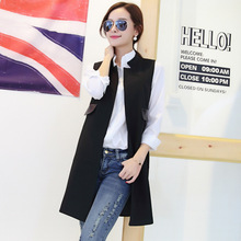 Fashion New 2015 autumn slim long outerwear women’s jacket Korean American style vest women camouflage outfit