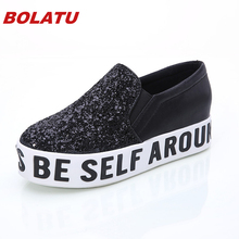 New 2016 Women Flats pu Leather Shoes Women Creepers Lace Up Woman Loafer female Flats Shoes Size 35~40