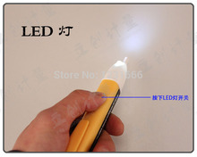 Sin contacto del voltaje ca detección de inducción de energía eléctrica indicador Detector de voltaje prueba de lápiz lápiz de neón electroscopio