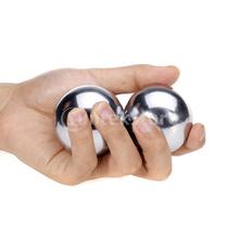  52mm Baoding Balls Chinese Health Exercise Stress Balls Chrome Color 