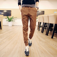 Fashion Drawstring Foot Haroun Pants Straight Pants High Quality Cotton Men jogger Pants Brand Leisure Pants Men Size S-5XL
