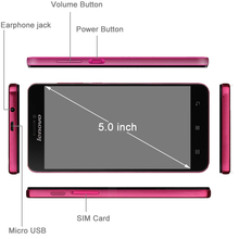 Original Lenovo S850T 16GBROM 1GBRAM GSM 2G Smartphone 5 0 inch Android 4 4 MT6582 Quad