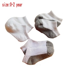3 pairs/lot Newborn baby socks 100% cotton pure color for children socks 0-2 year baby boys/girls socks