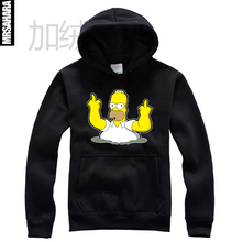 New 2016 men’s breaking bad male meth sport autumn winter long-sleeve hoody Homer simpson cartoon fleece pullover sweatshirt