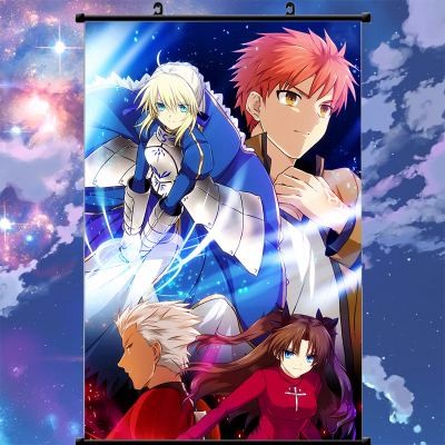 Hot Japan Anime Fate Stay Night UBW Saber Home Decor Poster Wall Scroll 21*30CM 
