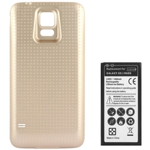Light Gold 6500mAh Replacement Mobile Phone Battery with Cover Back Door for Samsung Galaxy S5 / G900