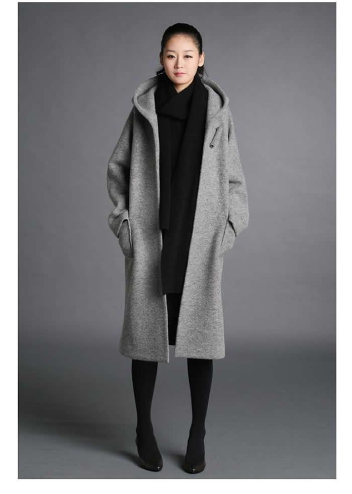 Long Black Wool Coats