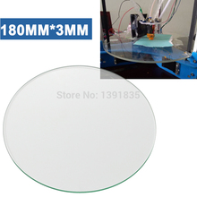Free shipping 180mm * 3mm thick 3d printer Borosilicate Glass plate for Rostock delta KOSSEL Boro Glass top