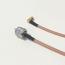 High quality UHF Male Plug Connector Switch RP SMA Male Plug right angle Connector RG142 50CM