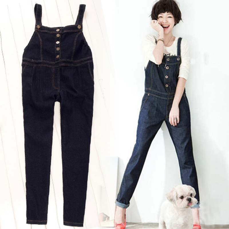 Buy Black Denim Jumpsuit For Pregnant Women Maternity