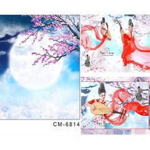 photo studio backdrop baby Moon Peach Cloud estudio fotografico 5x7ft(150x220cm)