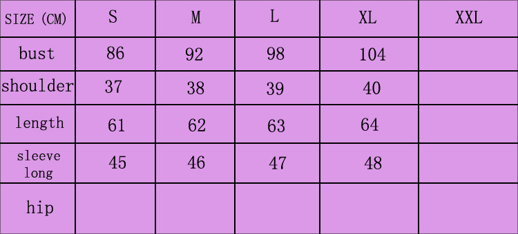 6831 size chart