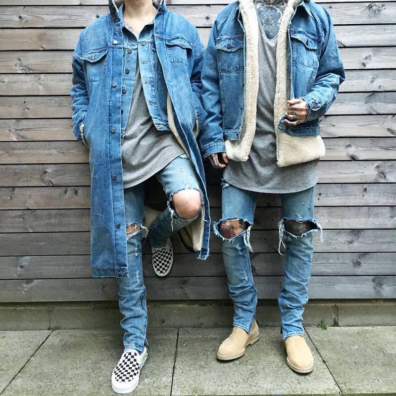 style sherpa denim jacket