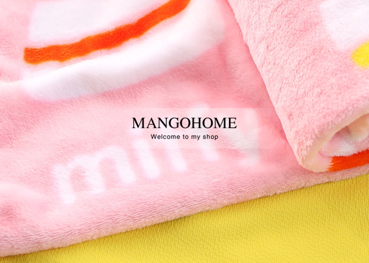  super- soft -skin-friendly- flannel- double-sided- pink Miffy- baby- blanket- air- conditioning- blanket-5.jpg
