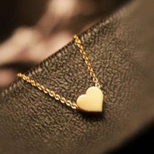 Min Order $10 Wholesale Price Tiny Heart Necklace Pendant Gold Plated Love Gifts Women MN105 Magi Jewelry