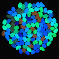 10 Pcs Beauty Fishes Tank Aquarium Vase Decoration Luminous Light emitting Artificial Pebble Gleaming Stones Pets