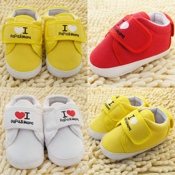 Heart Cute Infant Toddler Baby Boy Girl Soft Sole Crib Shoes Sneaker Newborn Hot Wholesale Free