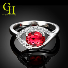 New Ruby Jewelry 925 sterling silver wedding rings for women CZ Diamond ring anel feminino aneis anillos de plata bague bijoux