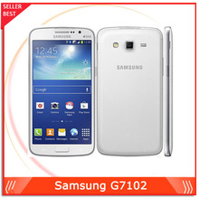 Unlocked Original Samsung Galaxy Grand 2 G7102 Cell Phone 8MP Camera GPS WIFI Dual SIM Quad