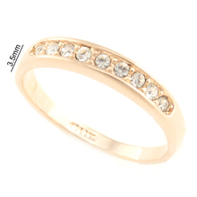 Italina Brand male jewelry 18K Real gold Plated Austrian Crystal Wedding Rings for men