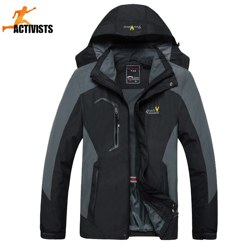 Plus Size:M-6XL New Outdoor Jacket In Hiking Jackets SoftShell Men Windproof Waterproof Jacket Camping Tourism Mountain Coat