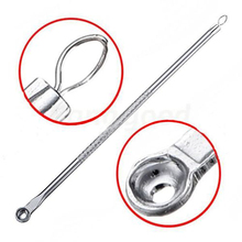 High Quality 1 pc Acne Blemish Pimple Extractor Tool Blackhead Comedone Remover Color Silver Plated HB