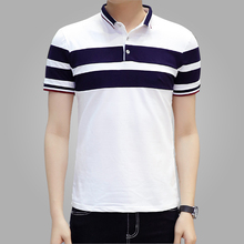 2016 New Men Polo Shirt Classic Striped Casual Mens Polo Shirt brands Short Sleeve Breathable Cotton Fashion Camisa Men’s Polos