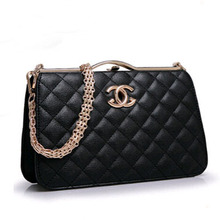 2015 HOT SELLING Fashion Classic Diamond Lattice Lock PU Leather Crossbody Bags Elegant Women Messenger Bags BG072 Free Shipping