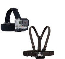 Elastic Adjustable Head Strap Mount For Gopro Hero3/Hero2/Hero1 Cameras Accessories with anti-slide glue like original one
