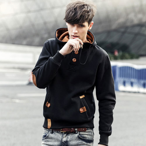 2014 new winter Men\\\'s fashion pure color contracte...