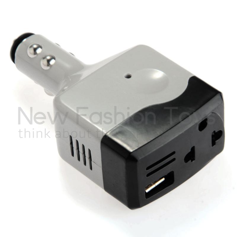 Car USB Charger Power Inverter Adapter 12V-24V to 220V DC to AC Converter New