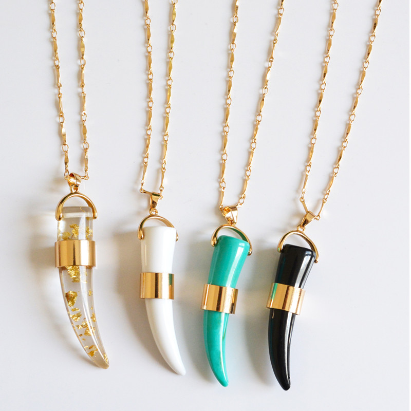 ox horn necklace 