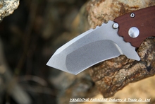 NEWEST DIREWARE Custom Titanium Bearing Flipper Knives D2 Blade Material Micarta Handle Survival Tactical Folding Knife