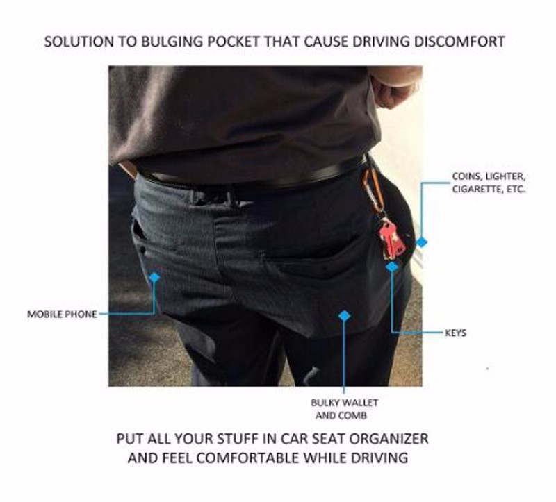 11 Car Seat Gap Pocket Holder Organizer Between Car Seat and Console Store All Drop Items