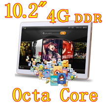 10.2 inch 8 core Octa Cores 1280X800 IPS DDR 4GB ram 32GB 8.0MP 3G Dual sim card Wcdma+GSM Tablet PC Tablets PCS Android4.4 7 9