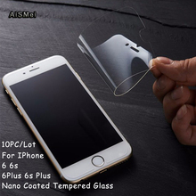 AiSMei 10pcs/Lot Soft Nano Coated Matte Tempered Glass For iPhone 6s Plus Screen Protector 9H 0.26mm For IPhone 6 6 Plus 6Plus