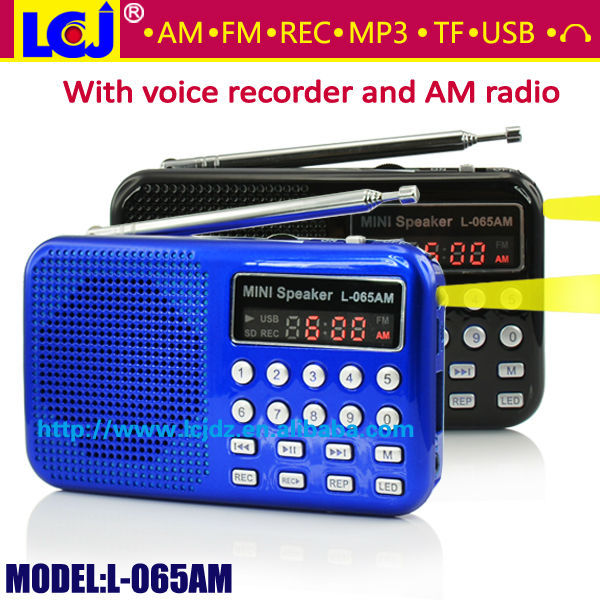 Free shipping Portable mini usb radio speaker AM FM auto scan radio